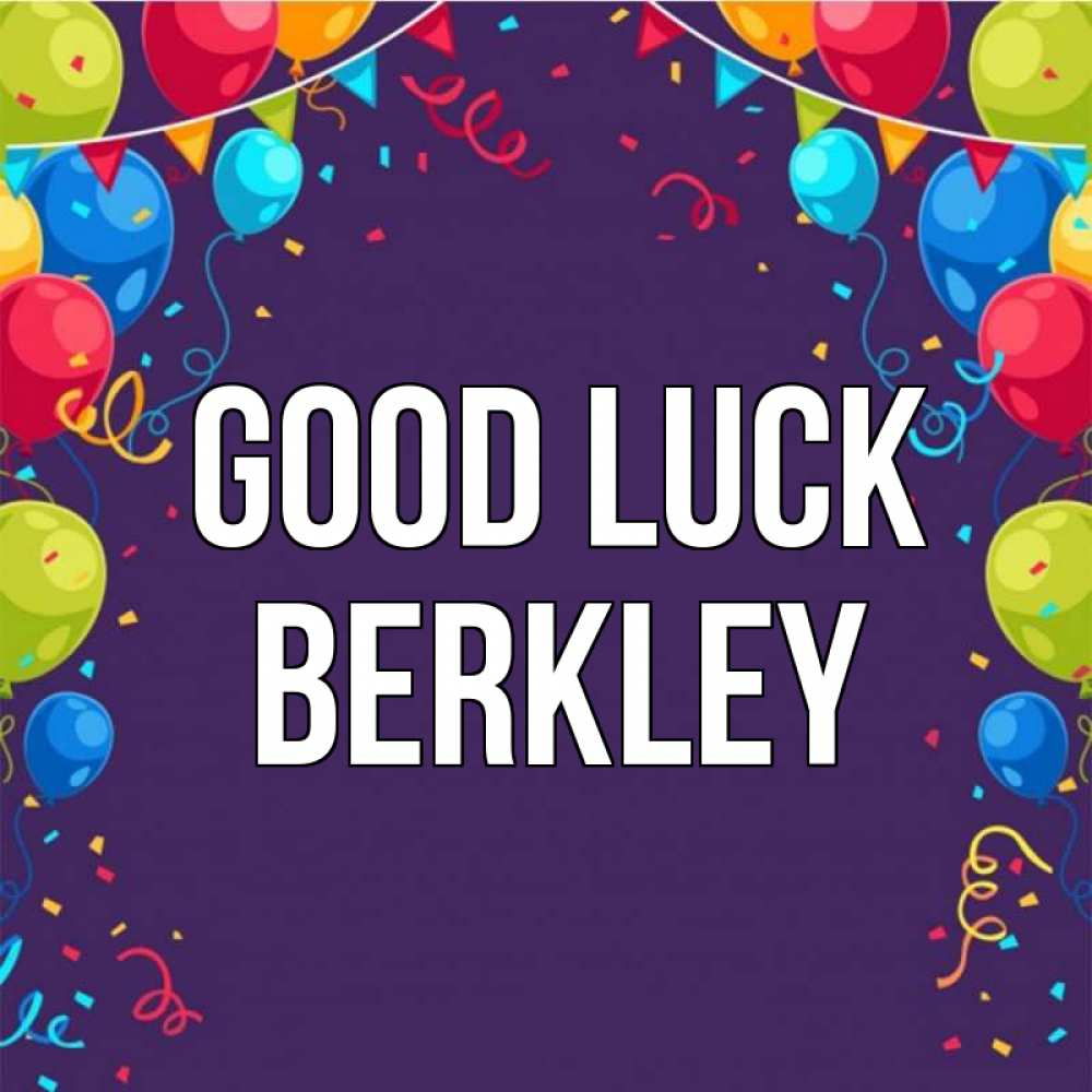 Greetings card с именем, Berkley Good luck шары Greetings with text for free download 