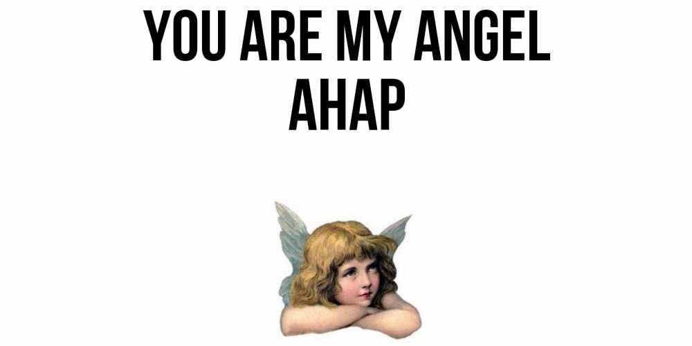 Greetings card с именем, АНАР You are my angel ангел Greetings with text for free download 
