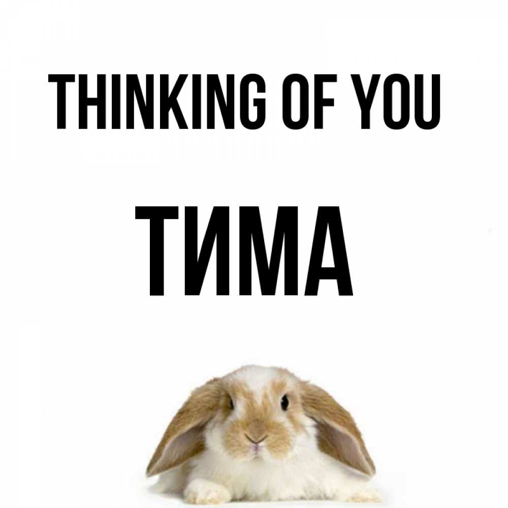 Greetings card с именем, Тима Thinking of you подписать своими руками онлайн Greetings with text for free download 
