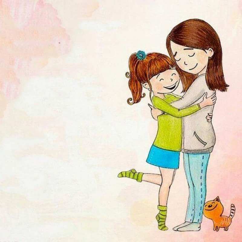 Открытка для подруги 1 котики и подружки 1 I love you 