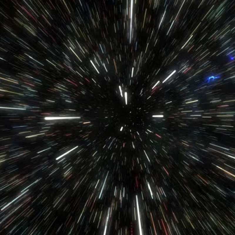 Открытка Звездное путешествие  туннель  Have a good trip 