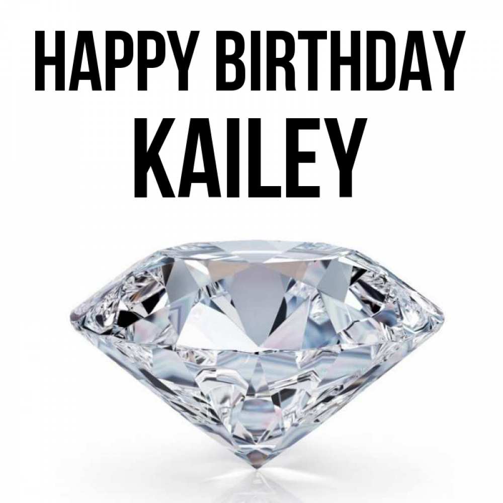 Greetings card с именем, Kailey Happy Birthday к пожеланием быть богатым Greetings with text for free download 