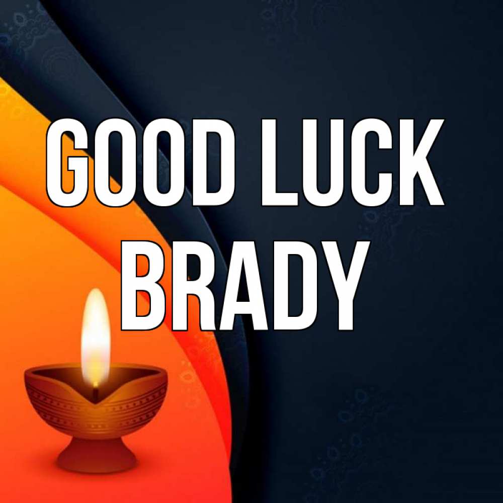 Greetings card с именем, Brady Good luck абстрактный фон Greetings with text for free download 