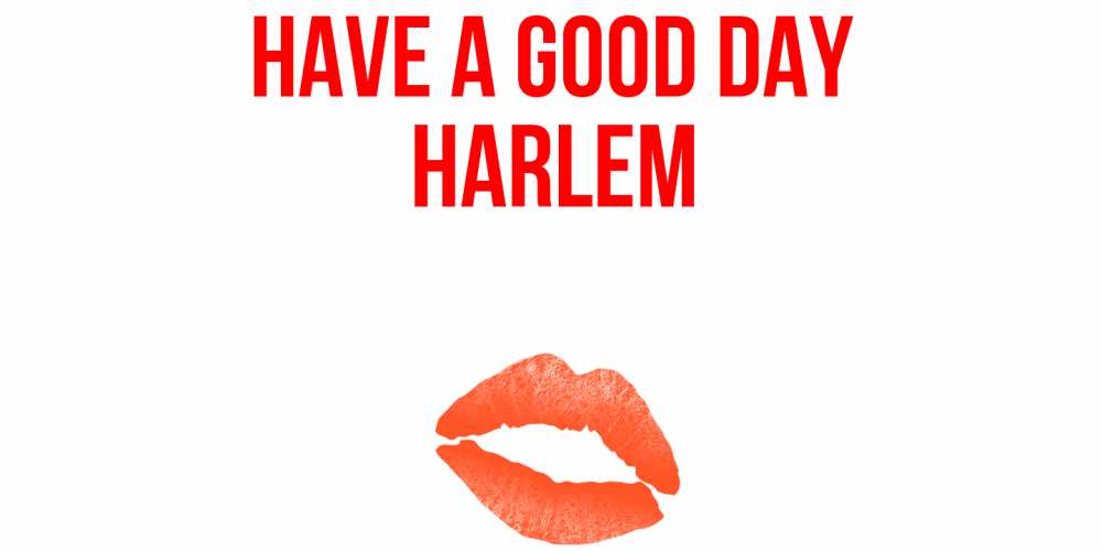 Greetings card с именем, Harlem Have a good day удачного дня с поцелуем Greetings with text for free download 