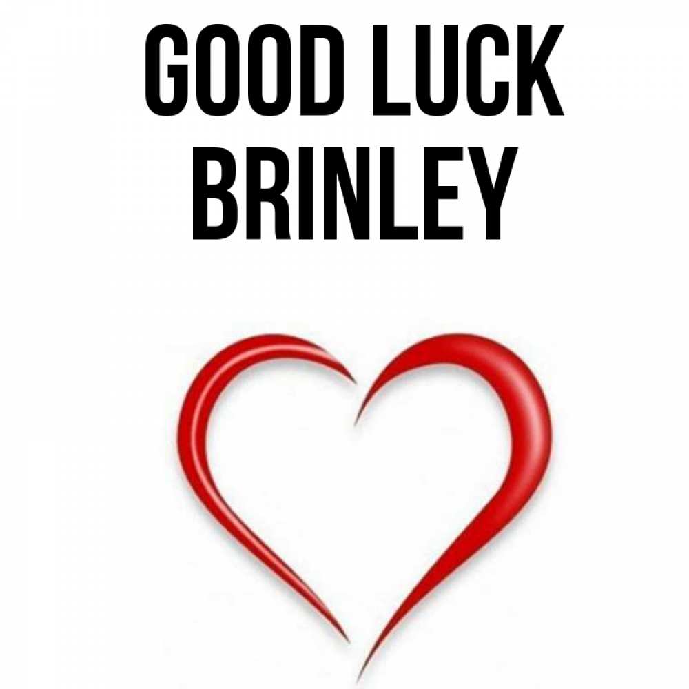 Greetings card с именем, Brinley Good luck для удачливых людей Greetings with text for free download 