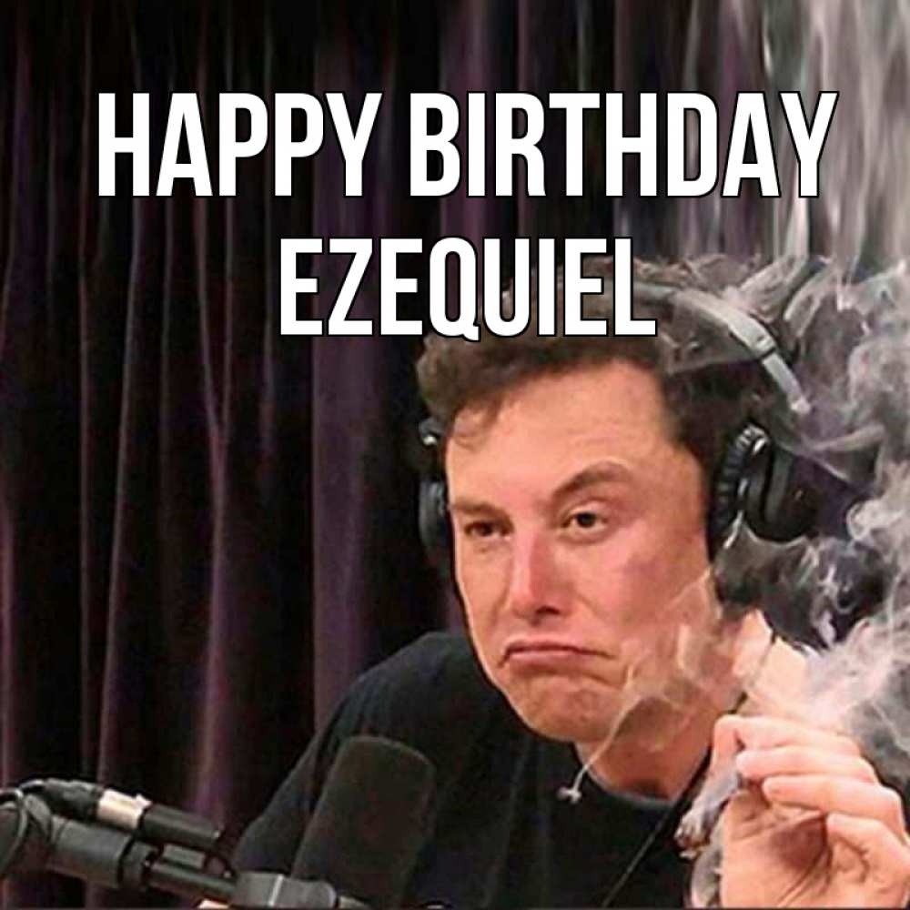 Greetings card с именем, Ezequiel Happy Birthday МЕМ Greetings with text for free download 