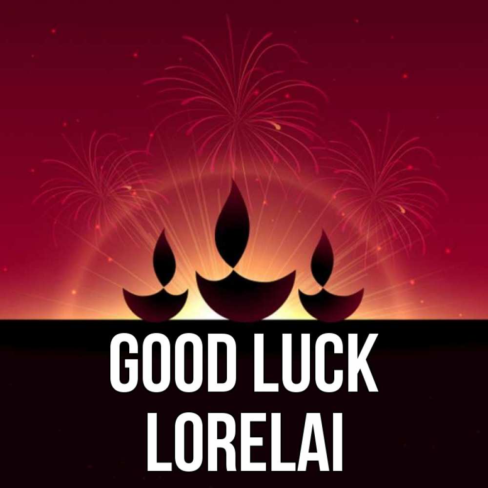 Greetings card с именем, Lorelai Good luck праздник Greetings with text for free download 