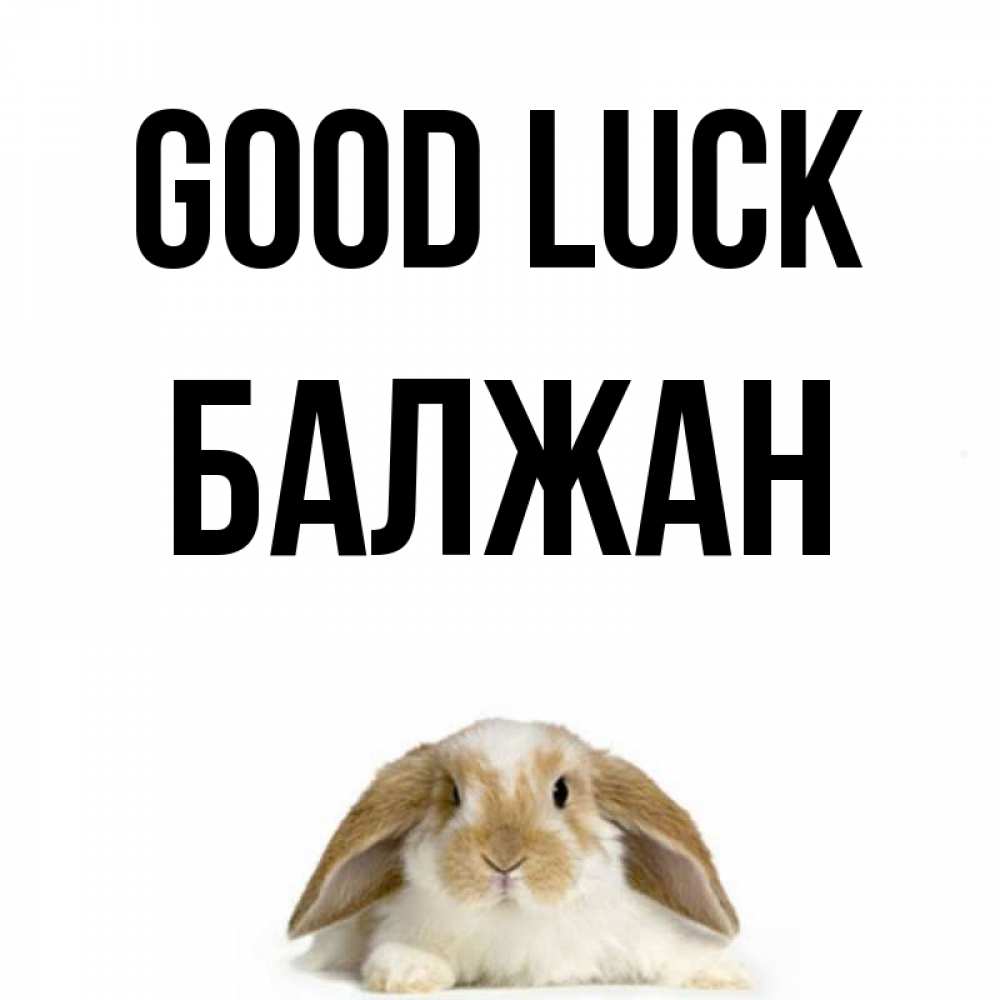 Greetings card с именем, БАЛЖАН Good luck открытки с произвольным текстом который можно вставить в открытку и создать ее самостоятельно бесплатно онлайн Greetings with text for free download 