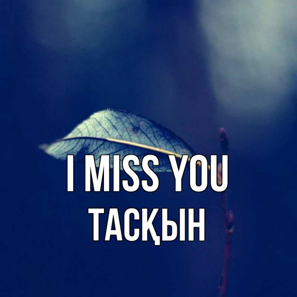 Greetings card с именем, ТАСҚЫН I miss you одна ветка 1 Greetings with text for free download 