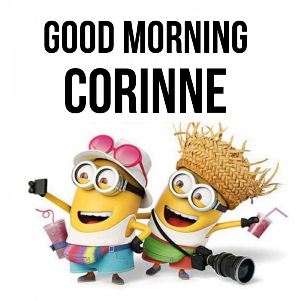 Greetings card с именем, Corinne Good morning карнавал Greetings with text for free download 