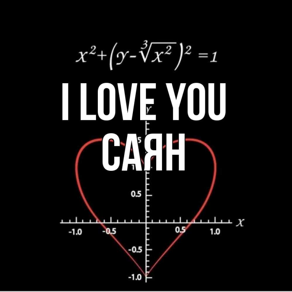 Greetings card с именем, САЯН I love you сердечная формула Greetings with text for free download 