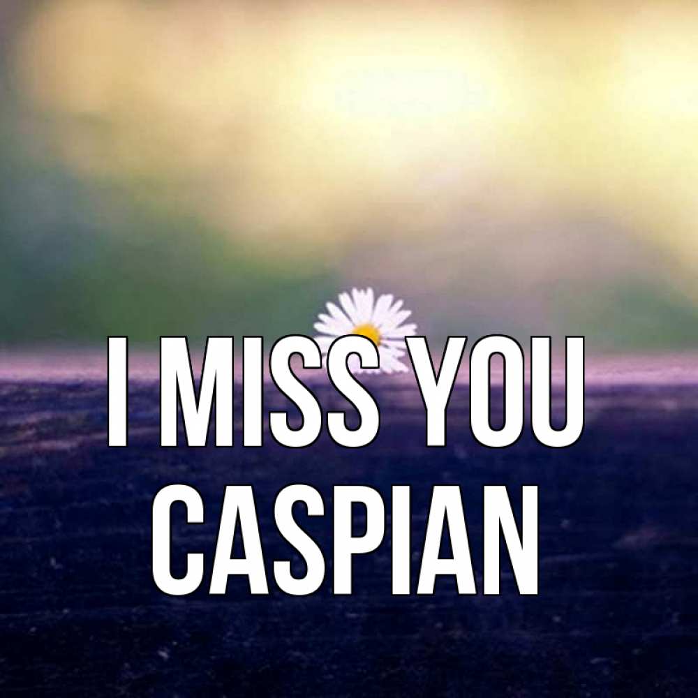 Greetings card с именем, Caspian I miss you приходи в гости Greetings with text for free download 