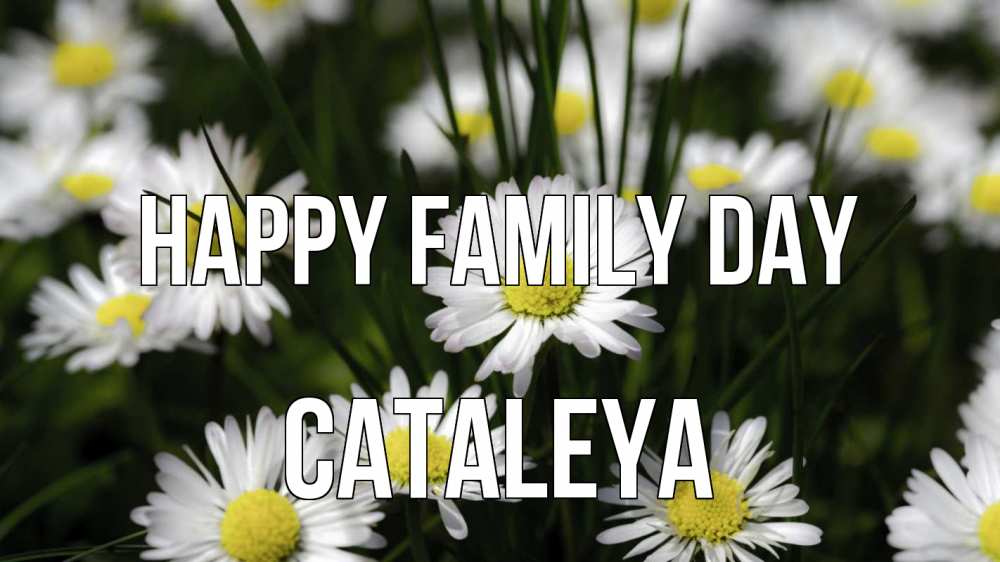 Greetings card с именем, Cataleya happy family day с днем семьи  2 Greetings with text for free download 