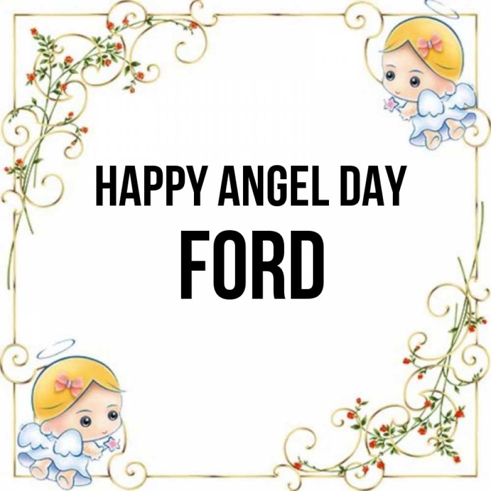 Greetings card с именем, Ford happy angel day девочки ангелы Greetings with text for free download 
