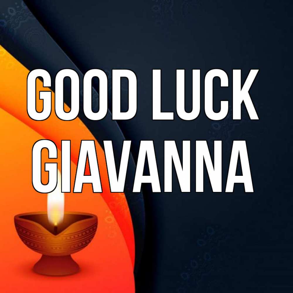 Greetings card с именем, Giavanna Good luck абстрактный фон Greetings with text for free download 