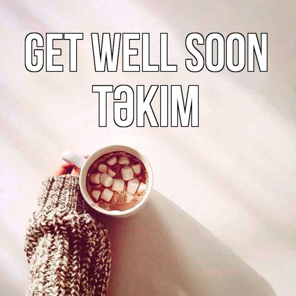 Greetings card с именем, ТӘКІМ Get well soon рука в свитре Greetings with text for free download 
