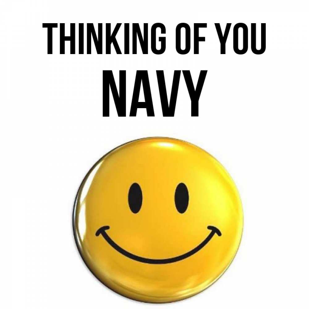 Greetings card с именем, Navy Thinking of you создать открытку с подписью своими руками Greetings with text for free download 