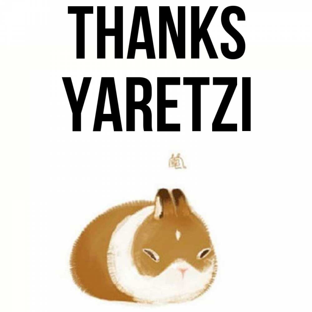 Greetings card с именем, Yaretzi Thanks коричнево белый домашний питомец Greetings with text for free download 