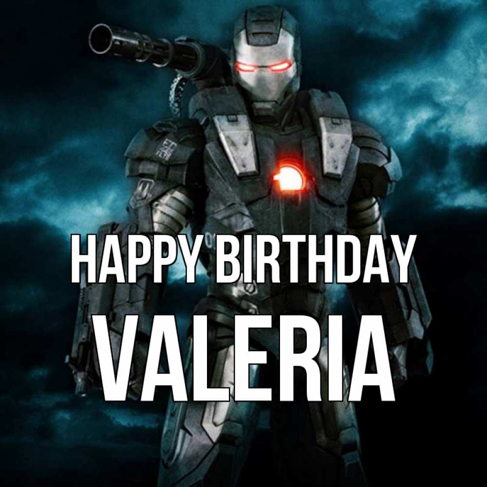 Greetings card с именем, Valeria Happy Birthday марвел супергерой в новом костюме Greetings with text for free download 