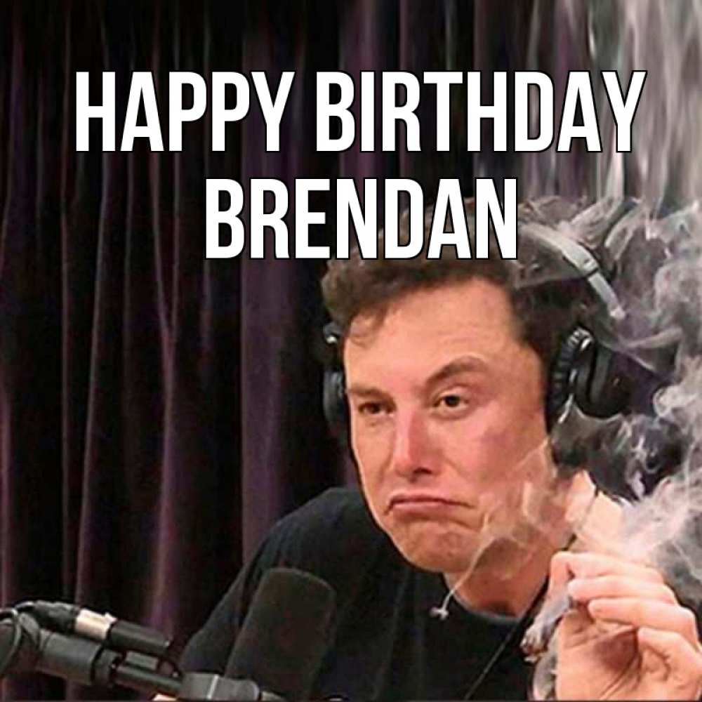 Greetings card с именем, Brendan Happy Birthday МЕМ Greetings with text for free download 