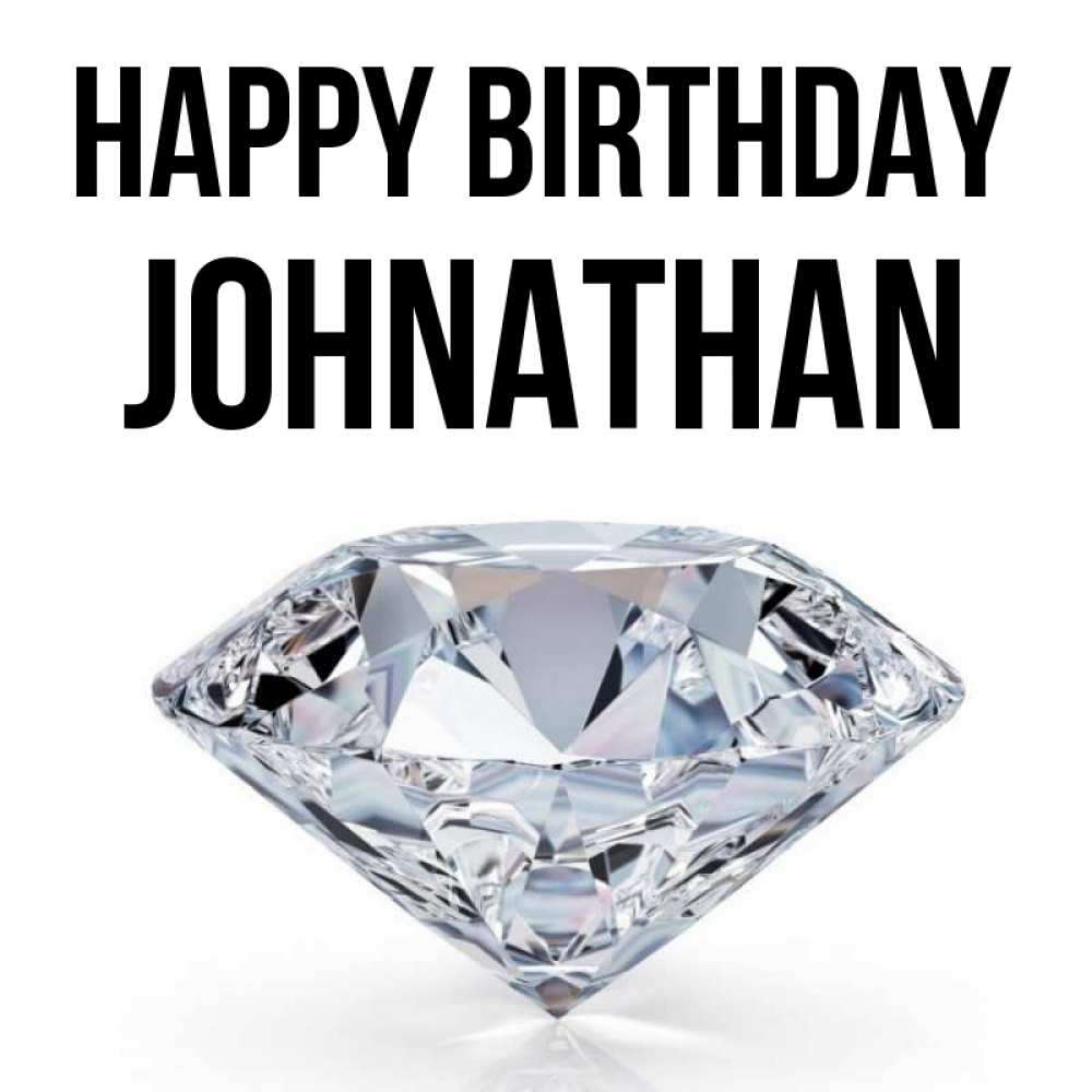 Greetings card с именем, Johnathan Happy Birthday к пожеланием быть богатым Greetings with text for free download 