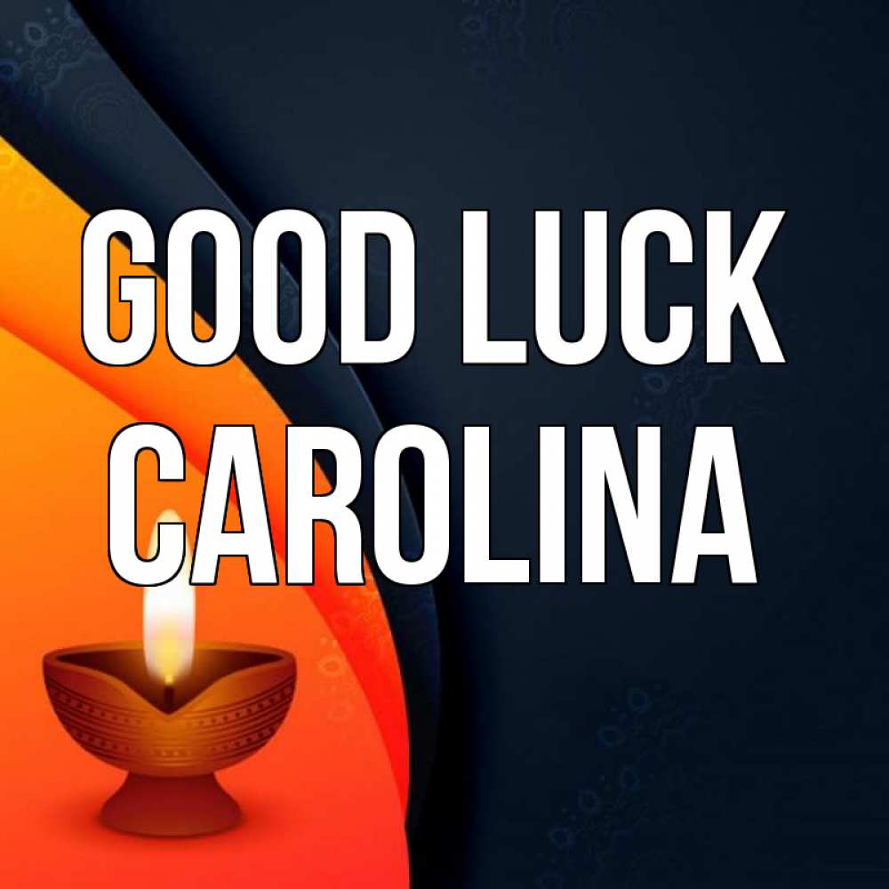 Greetings card с именем, Carolina Good luck абстрактный фон Greetings with text for free download 