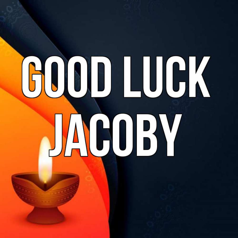 Greetings card с именем, Jacoby Good luck абстрактный фон Greetings with text for free download 