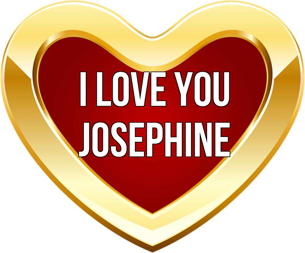Greetings card с именем, Josephine I love you из краски Greetings with text for free download 