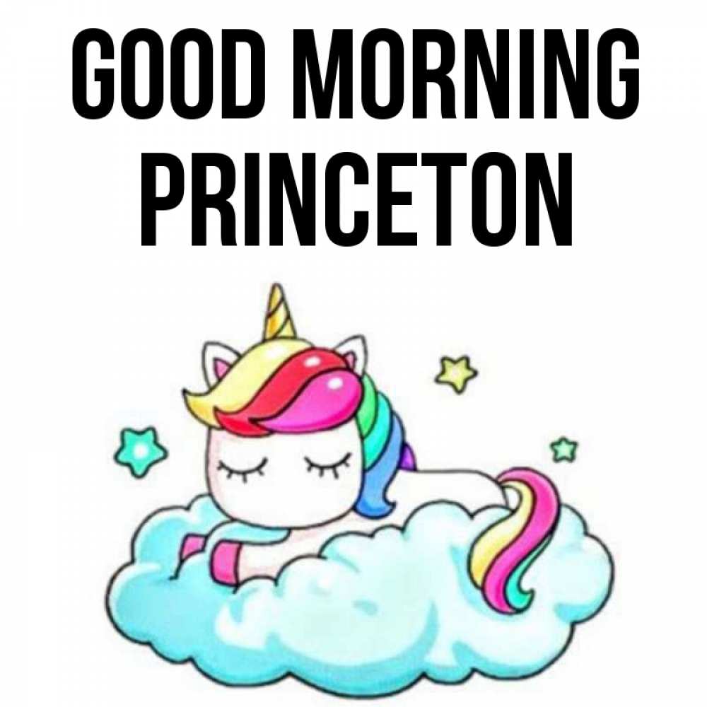 Greetings card с именем, Princeton Good morning радужное утро Greetings with text for free download 