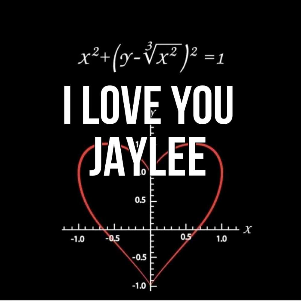 Greetings card с именем, Jaylee I love you сердечная формула Greetings with text for free download 