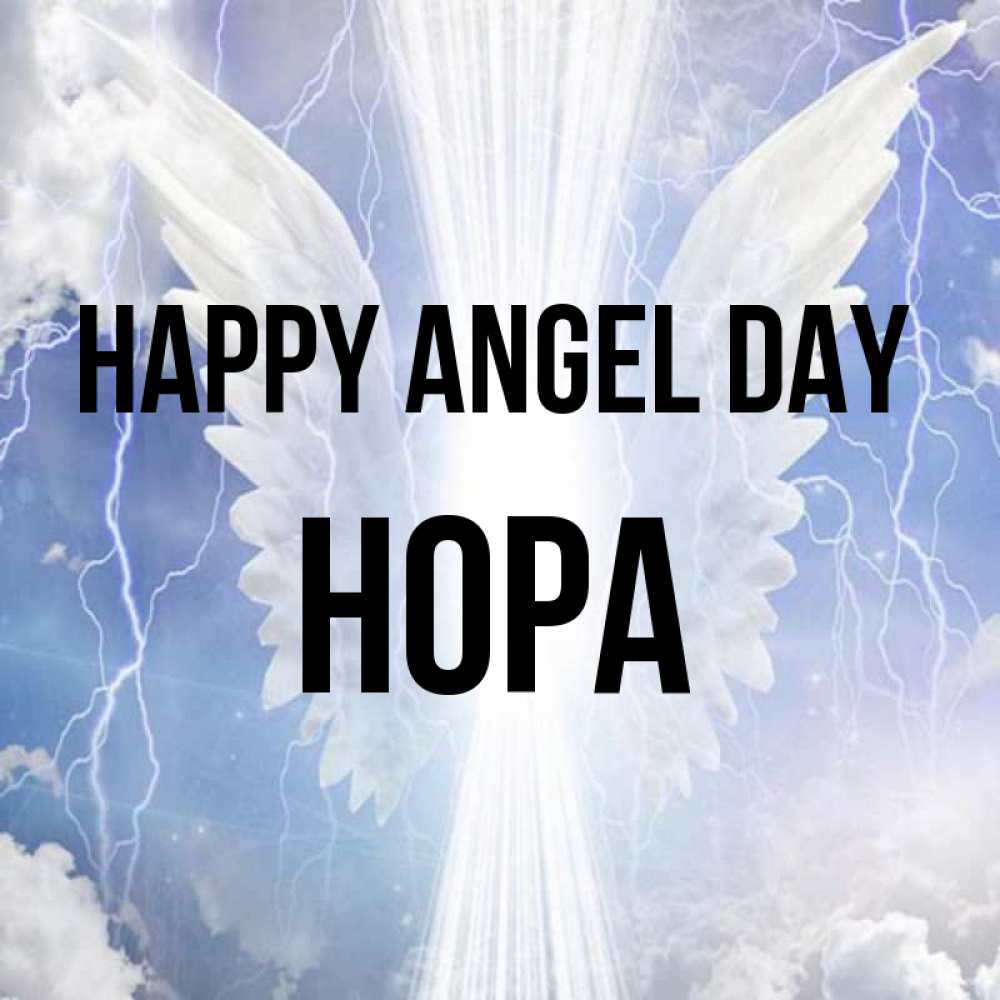 Greetings card с именем, Нора happy angel day молнии на небе и свет Greetings with text for free download 