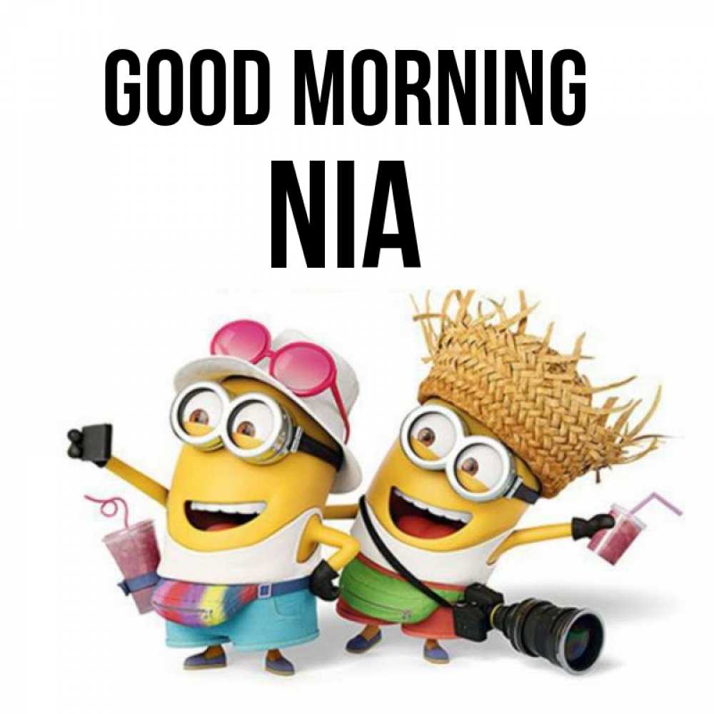 Greetings card с именем, Nia Good morning карнавал Greetings with text for free download 
