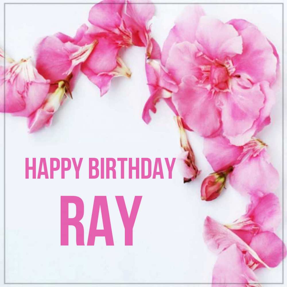 Greetings card с именем, Ray Happy Birthday Красивая открытка для поздравления с днем рождения Greetings with text for free download 