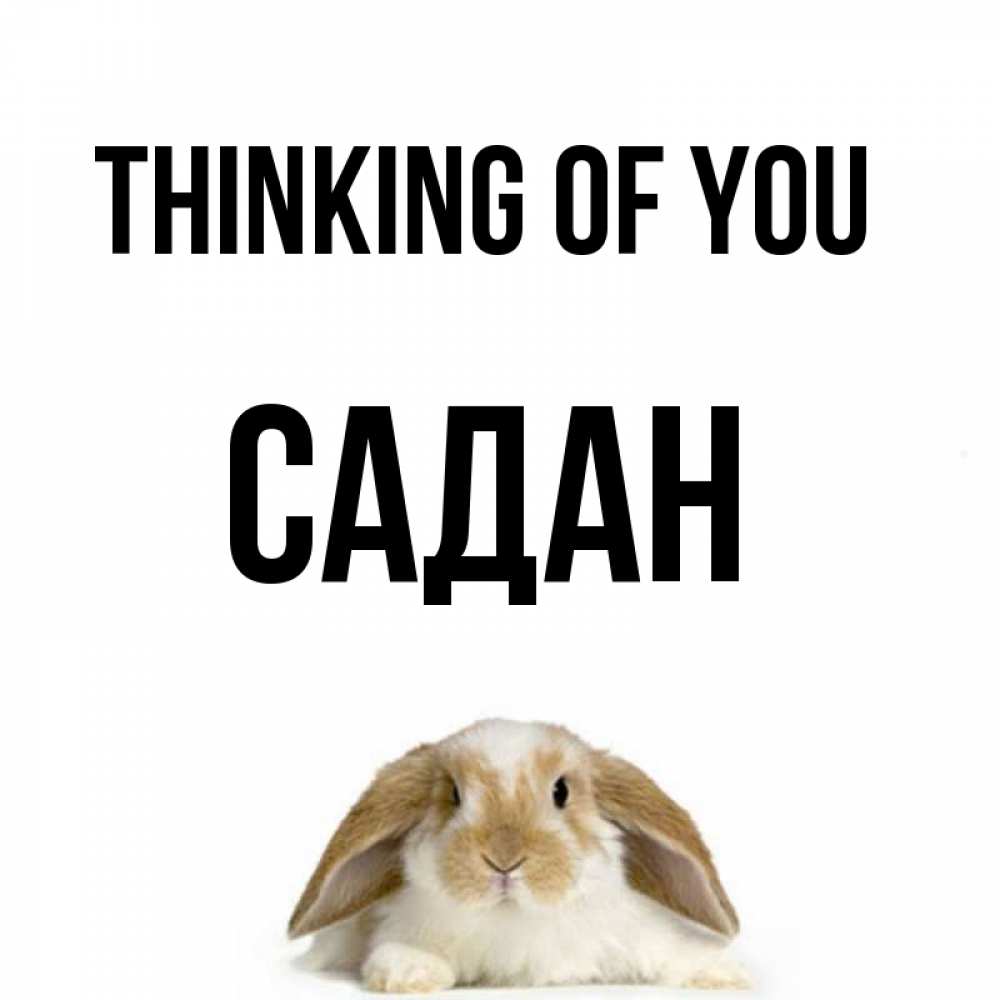 Greetings card с именем, САДАН Thinking of you подписать своими руками онлайн Greetings with text for free download 