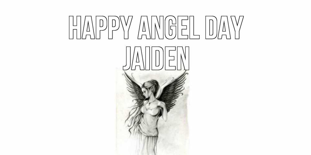 Greetings card с именем, Jaiden happy angel day С днем Ангела, поздравления ко дню ангела Greetings with text for free download 