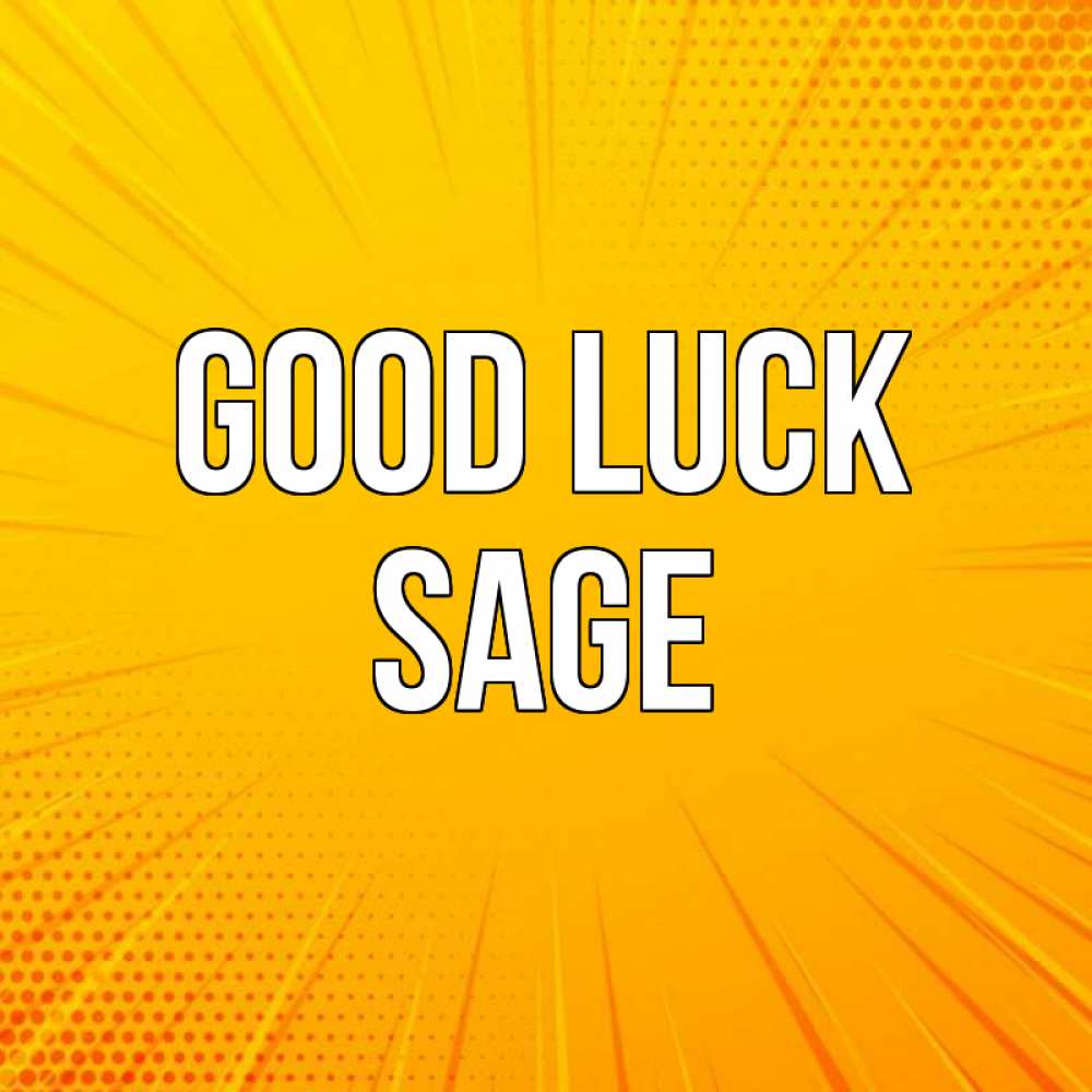 Greetings card с именем, Sage Good luck фон Greetings with text for free download 