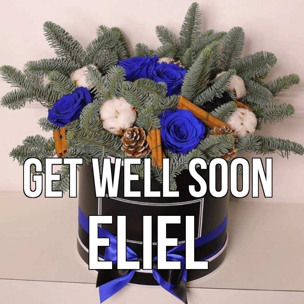 Greetings card с именем, Eliel Get well soon короче кто то загрузил эти шишки Greetings with text for free download 