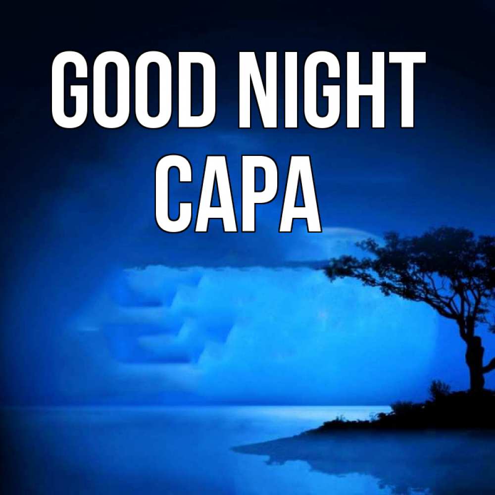 Greetings card с именем, САРА Good night ночное побережье Greetings with text for free download 