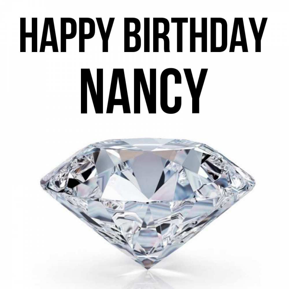 Greetings card с именем, Nancy Happy Birthday к пожеланием быть богатым Greetings with text for free download 