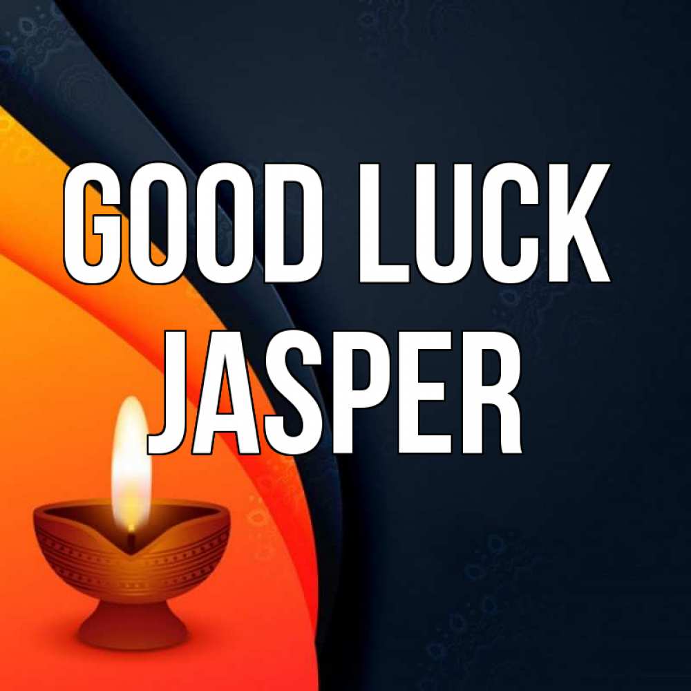 Greetings card с именем, Jasper Good luck абстрактный фон Greetings with text for free download 