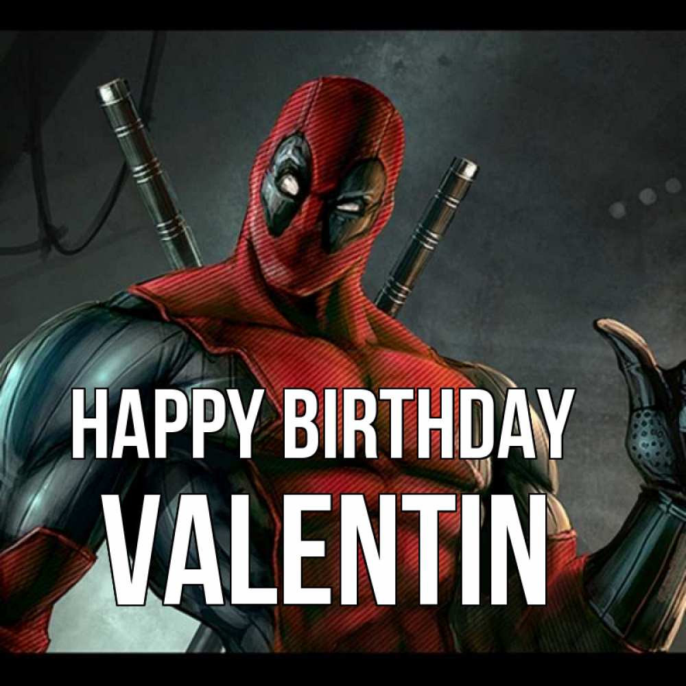 Greetings card с именем, Valentin Happy Birthday марвел супергерои Greetings with text for free download 