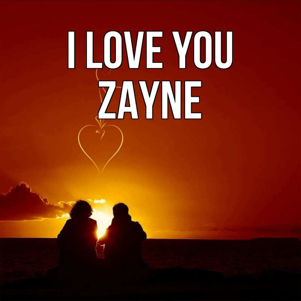 Greetings card с именем, Zayne I love you небо Greetings with text for free download 