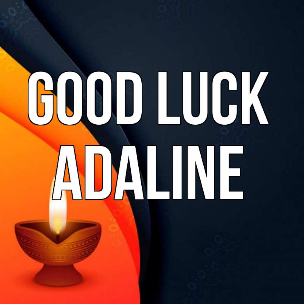 Greetings card с именем, Adaline Good luck абстрактный фон Greetings with text for free download 