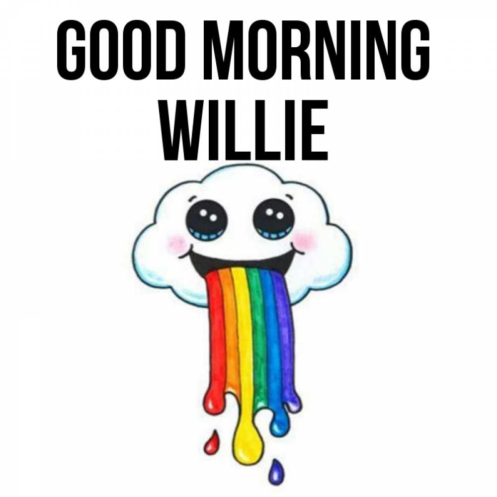 Greetings card с именем, Willie Good morning утречко Greetings with text for free download 