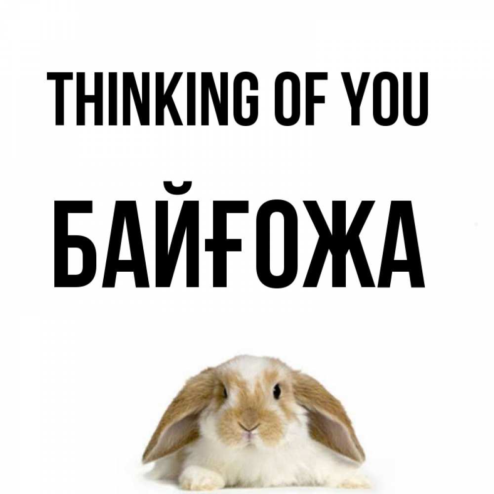 Greetings card с именем, Байғожа Thinking of you подписать своими руками онлайн Greetings with text for free download 