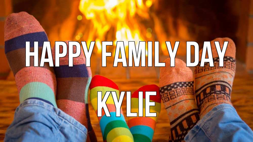 Greetings card с именем, Kylie happy family day с днем семьи Greetings with text for free download 