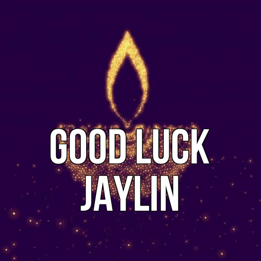 Greetings card с именем, Jaylin Good luck пусть повезет 2 Greetings with text for free download 