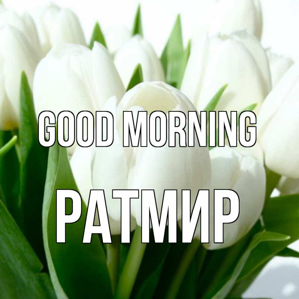 Greetings card с именем, Ратмир Good morning открытки на каждый день по именам Greetings with text for free download 