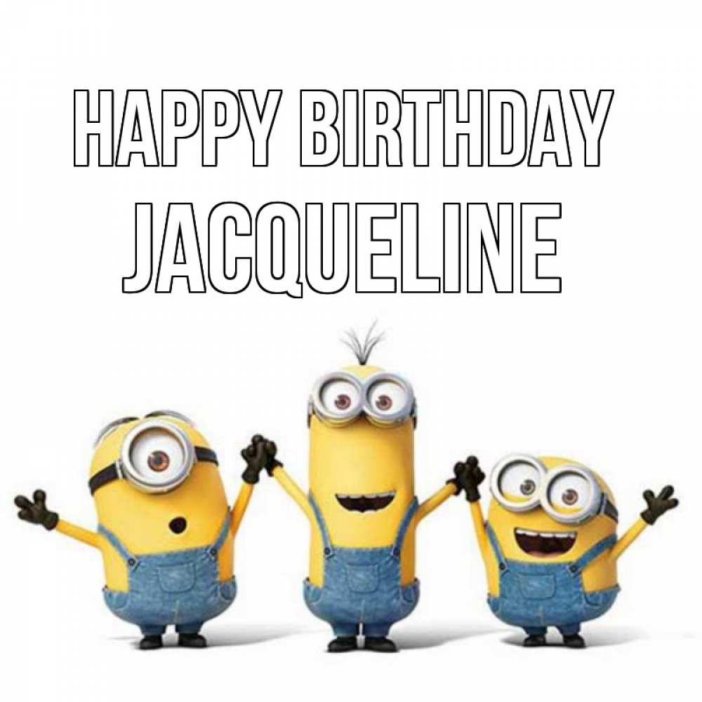 Greetings card с именем, Jacqueline Happy Birthday с днюхой Greetings with text for free download 