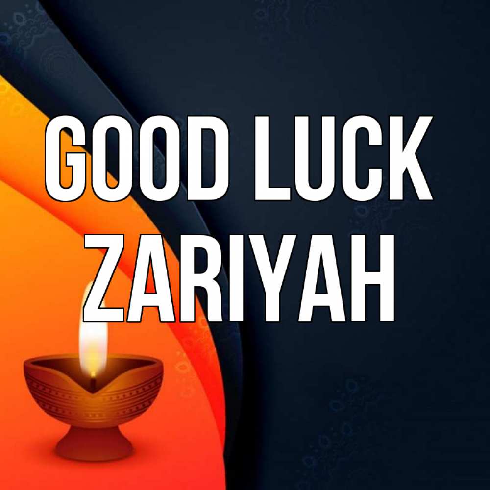 Greetings card с именем, Zariyah Good luck абстрактный фон Greetings with text for free download 